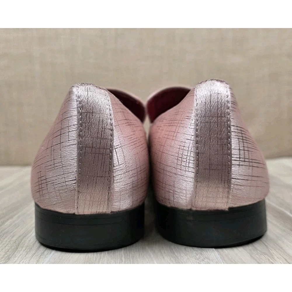 AM After Midnight Salmon Pink Slip‎ On Dress Shoes Men's Size 13M Prom Dance